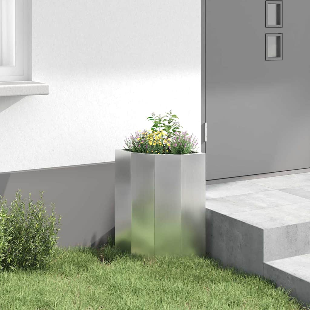Kutni Sadič Srebrno 30 x 30 x 50 cm Pocinčani čelik