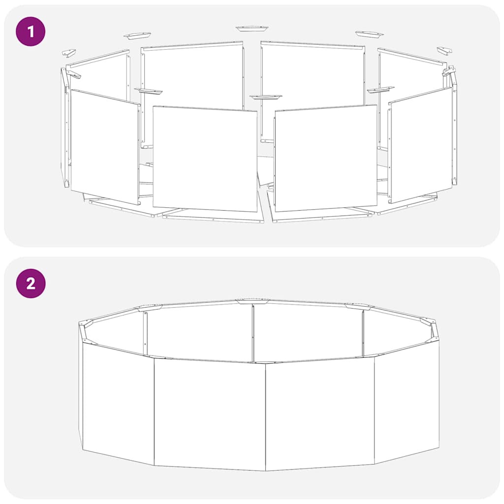 Sadilica Srebrno 120 x 120 x 35 cm Nehrđajući čelik