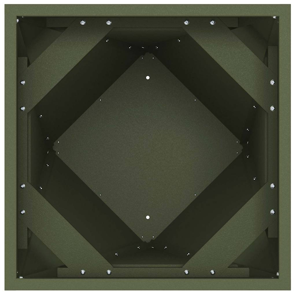 Sadilica 2 pcs Maslinasto zelena 40 x 40 x 75 cm Čelik
