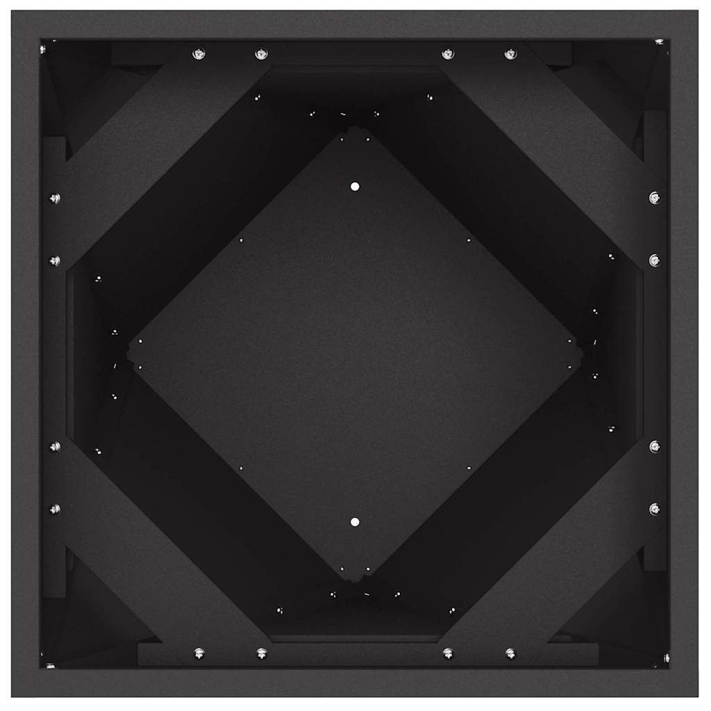 Sadilica 2 pcs Crna 50 x 50 x 75 cm Čelik