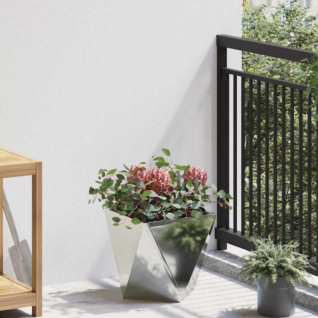 Sadilica 2 pcs Srebrno 30 x 30 x 30 cm Cinkani čelik