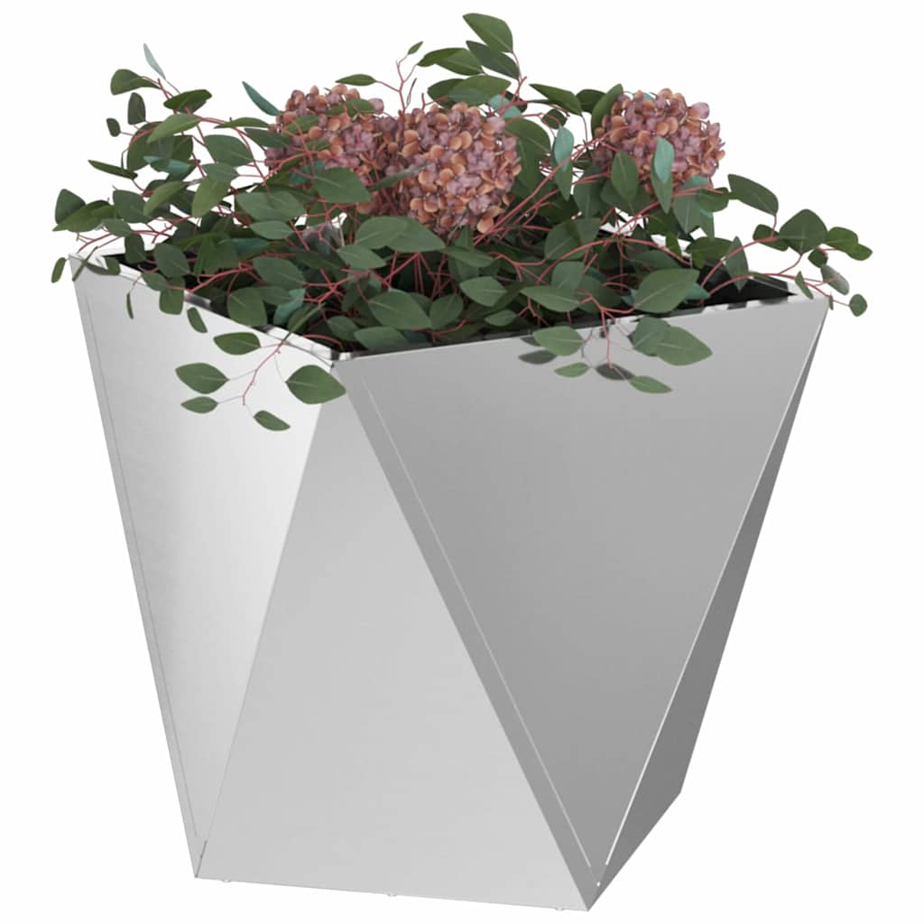 Sadilica 2 pcs Srebrno 40 x 40 x 40 cm Cinkani čelik
