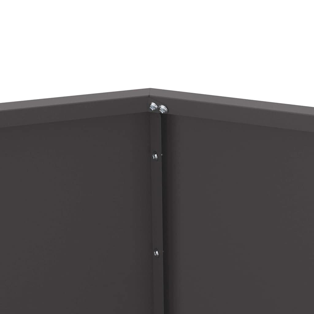 Sadilica 2 pcs Crna 100 x 100 x 80 cm Čelik