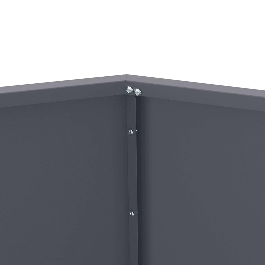 Sadilica 2 pcs Antracit 100 x 100 x 80 cm Čelik