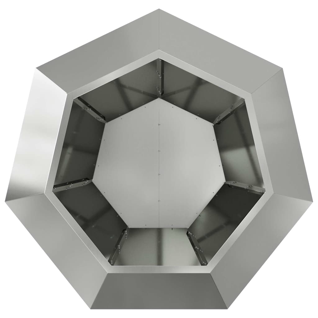 Sadilica 2 pcs Srebrno 100 x 100 x 80 cm Cinkani čelik