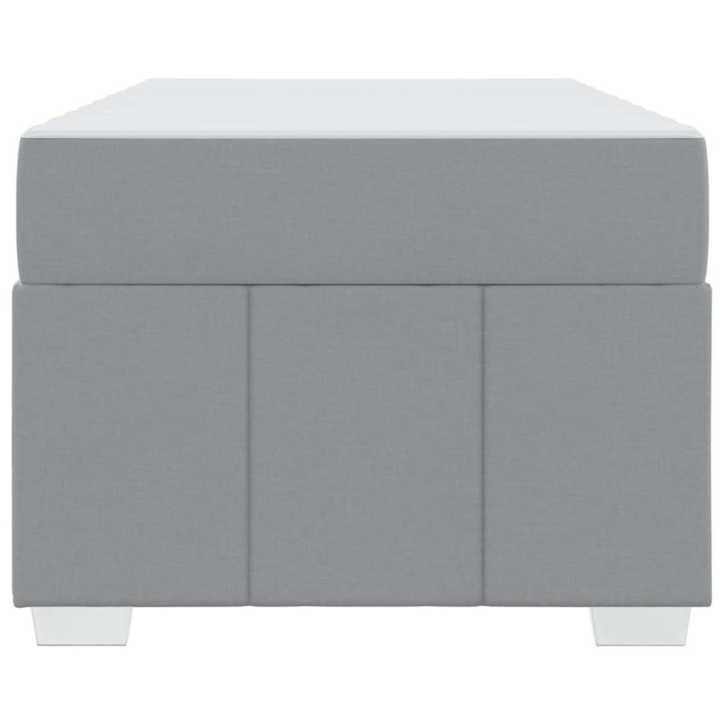 Krevetna konstrukcija Svijetlo siva 90 x 190 cm tkanina