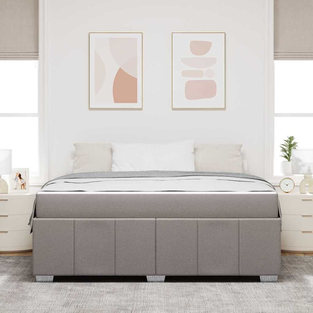 Krevetna konstrukcija Sivo-smeđa 180 x 200 cm tkanina