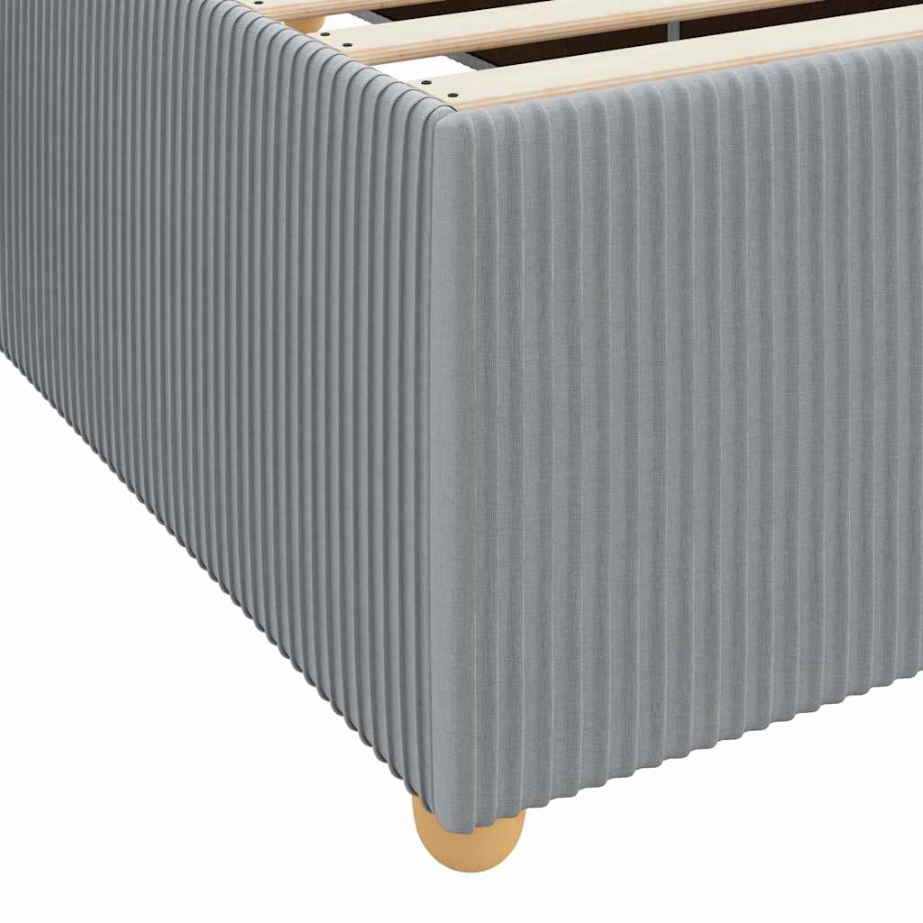 Krevetna konstrukcija Svijetlo siva 90 x 200 cm tkanina