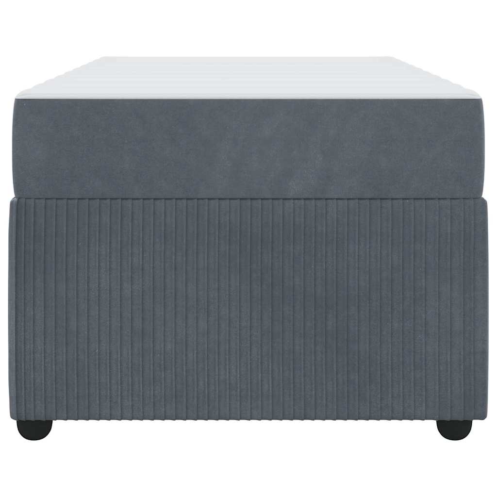 Krevetna konstrukcija Tamno siva 90 x 200 cm tkanina