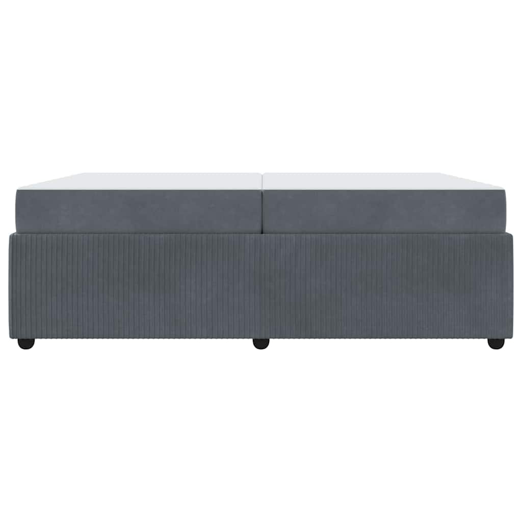 Krevetna konstrukcija Tamno siva 200 x 200 cm tkanina