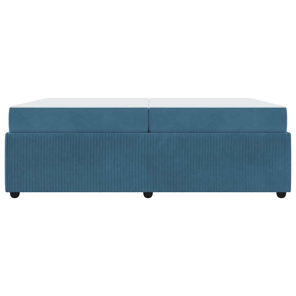 Krevetna konstrukcija Plava 200 x 200 cm tkanina