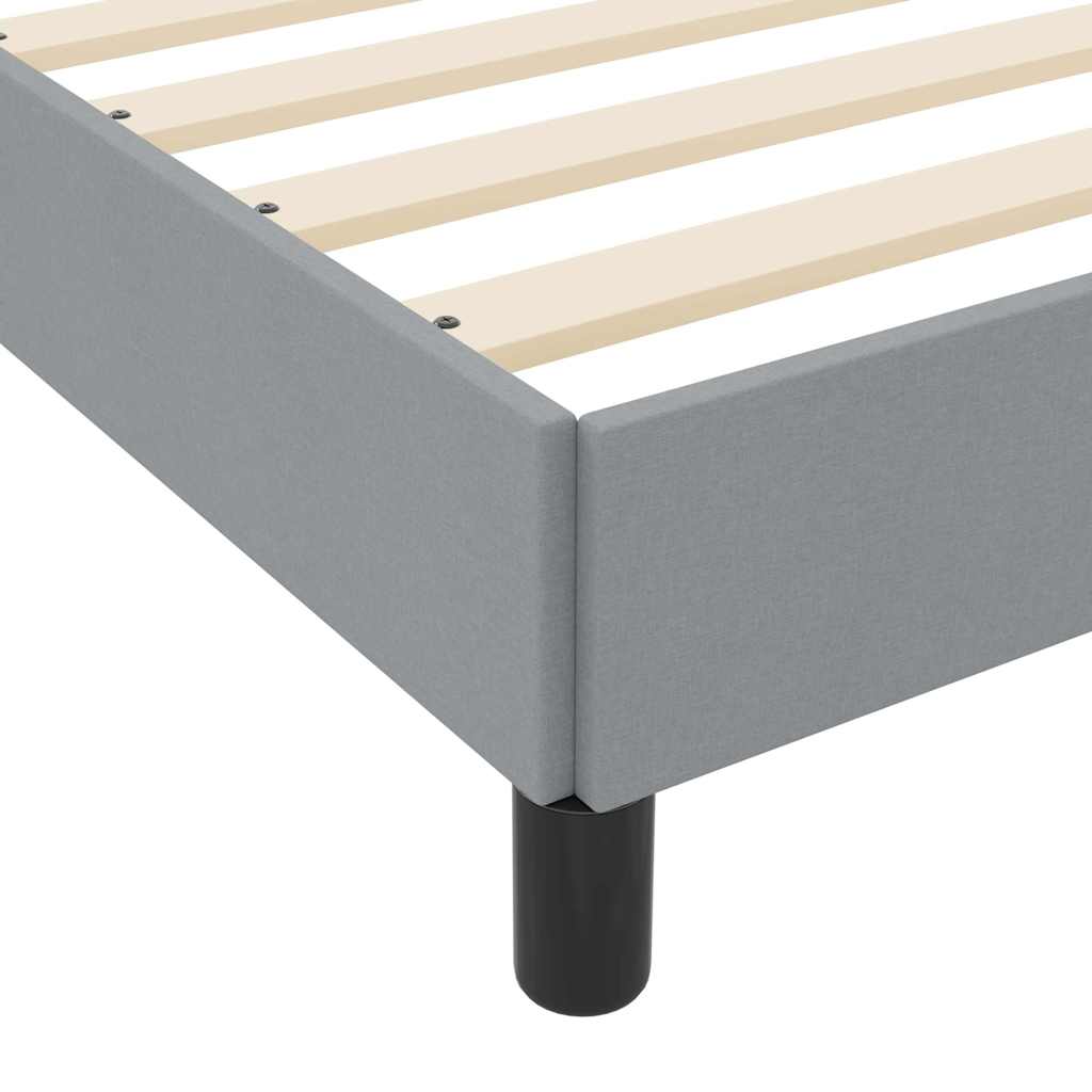 Krevet s opruga kutije Svijetlo siva 80 x 200 cm tkanina