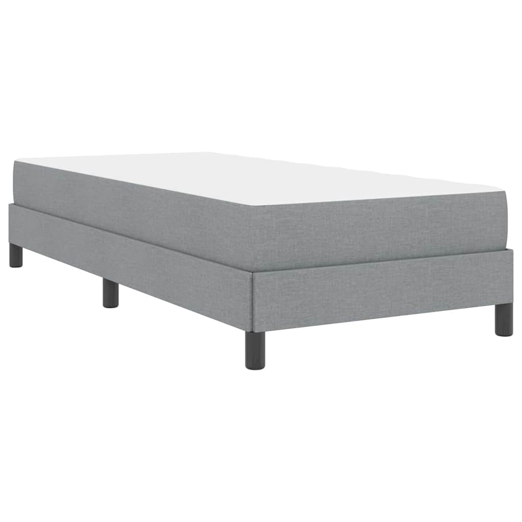 Krevet s opruga kutije Svijetlo siva 80 x 200 cm tkanina