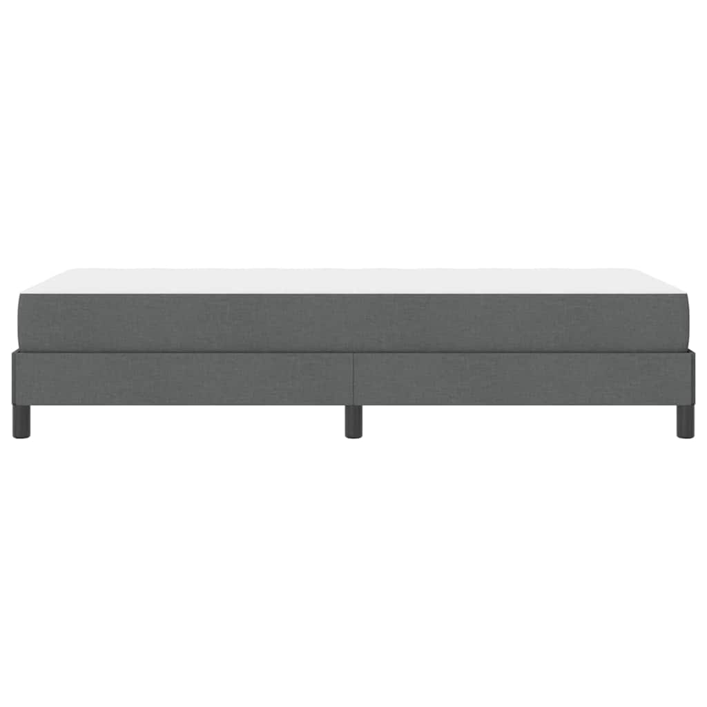 Krevet s opruga kutije Tamno siva 90 x 190 cm tkanina