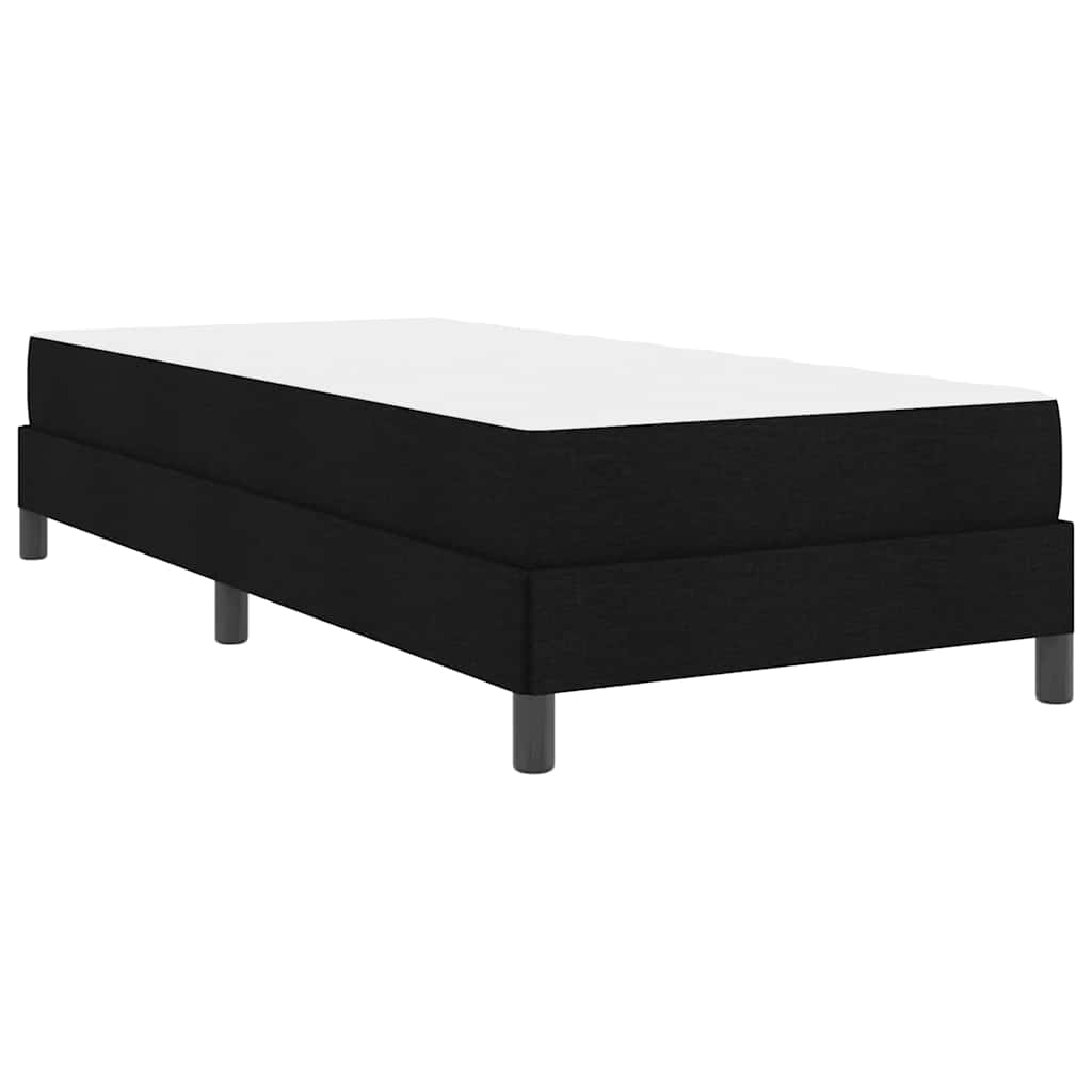 Krevet s opruga kutije s madracem Crna 90 x 190 cm tkanina