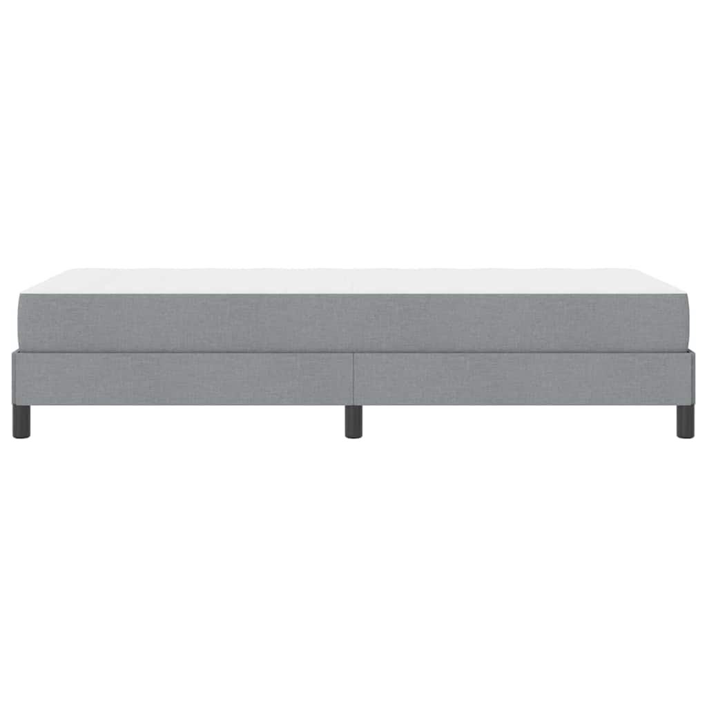 Krevet s opruga kutije Svijetlo siva 100 x 200 cm tkanina