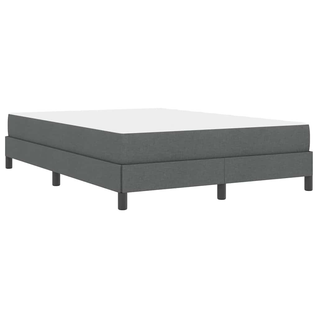 Krevet s opruga kutije Tamno siva 140 x 190 cm tkanina