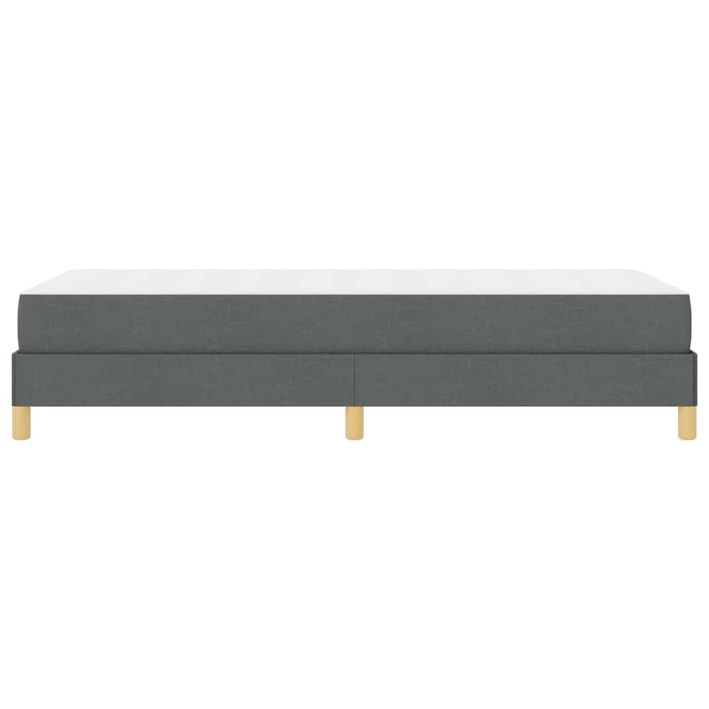Krevet s opruga kutije Tamno siva 80 x 200 cm tkanina