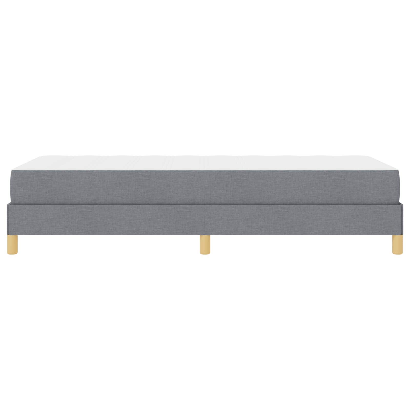 Krevet s opruga kutije Svijetlo siva 90 x 190 cm tkanina