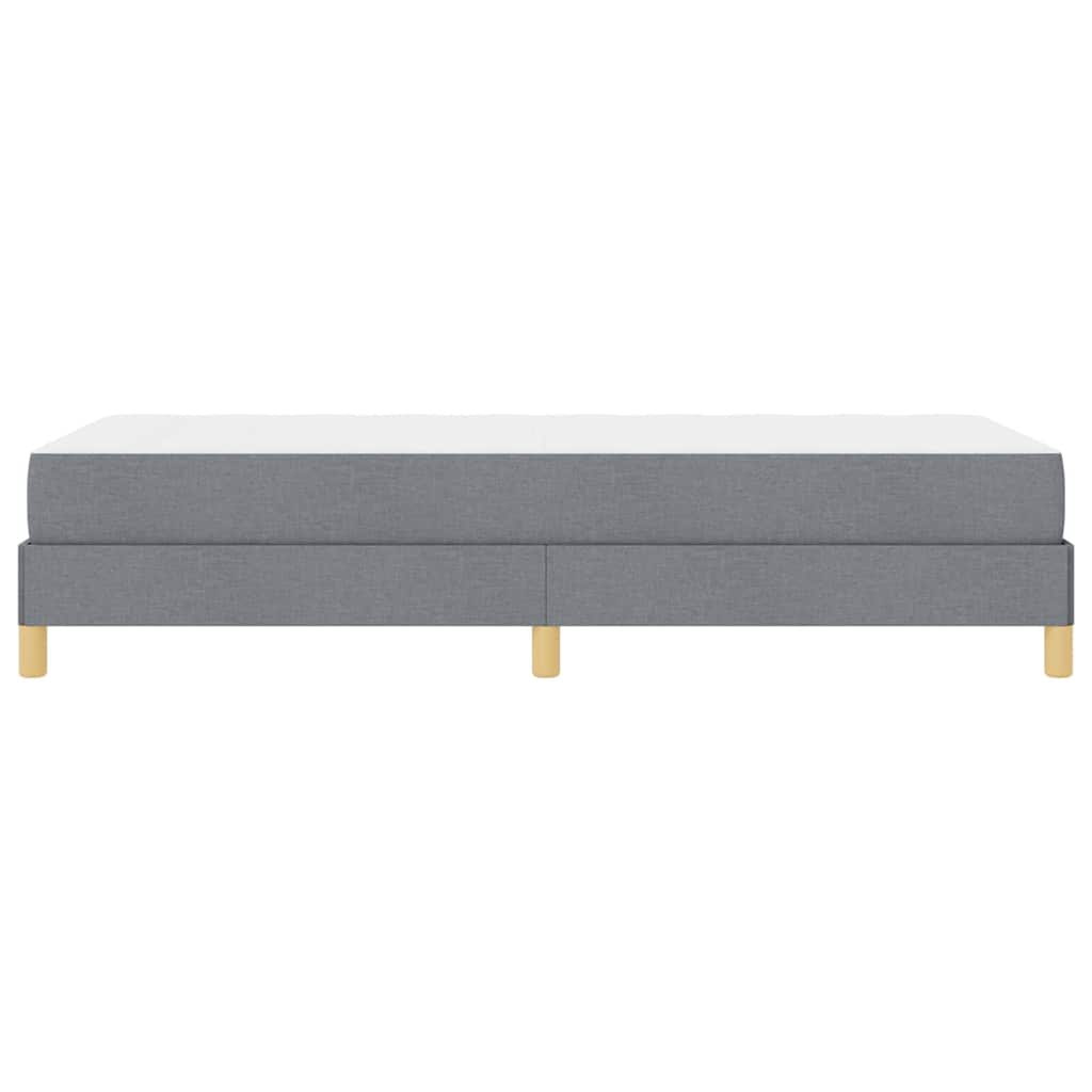 Krevet s opruga kutije Svijetlo siva 90 x 200 cm tkanina