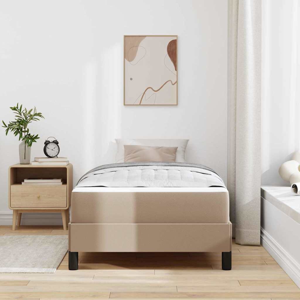 Krevetna konstrukcija Boja cappuccina 100 x 200 cm tkanina