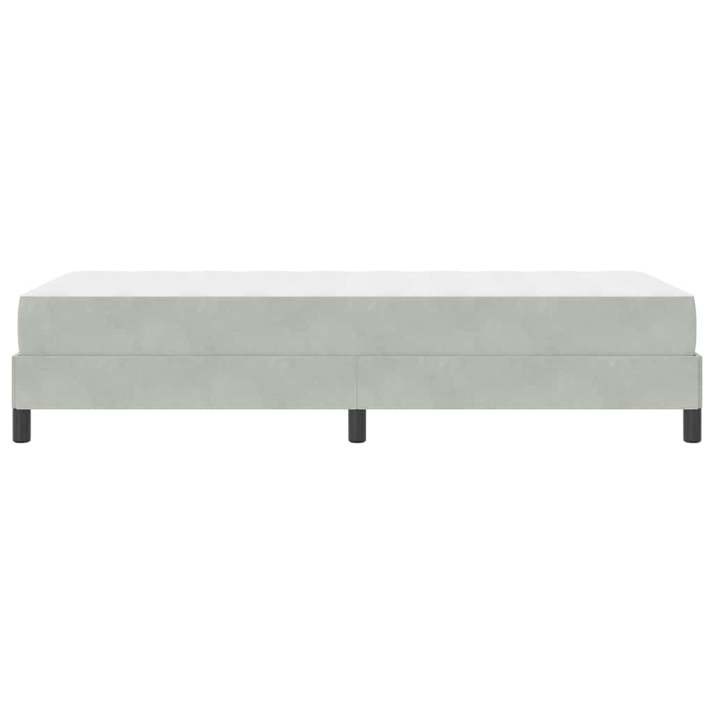 Krevet s opruga kutije Svijetlo siva 80 x 200 cm tkanina