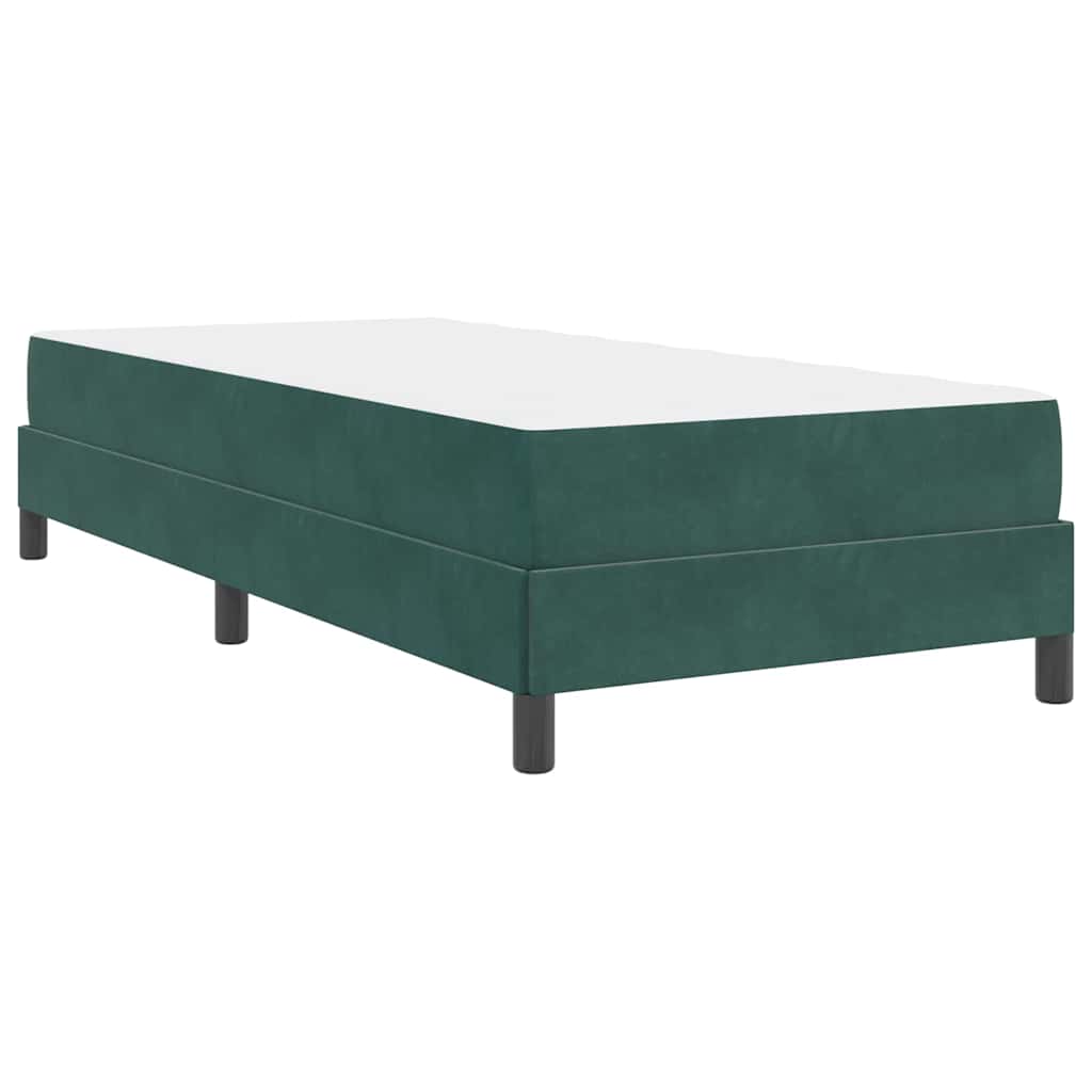Krevet s opruga kutije Tamnozelena 80 x 200 cm tkanina
