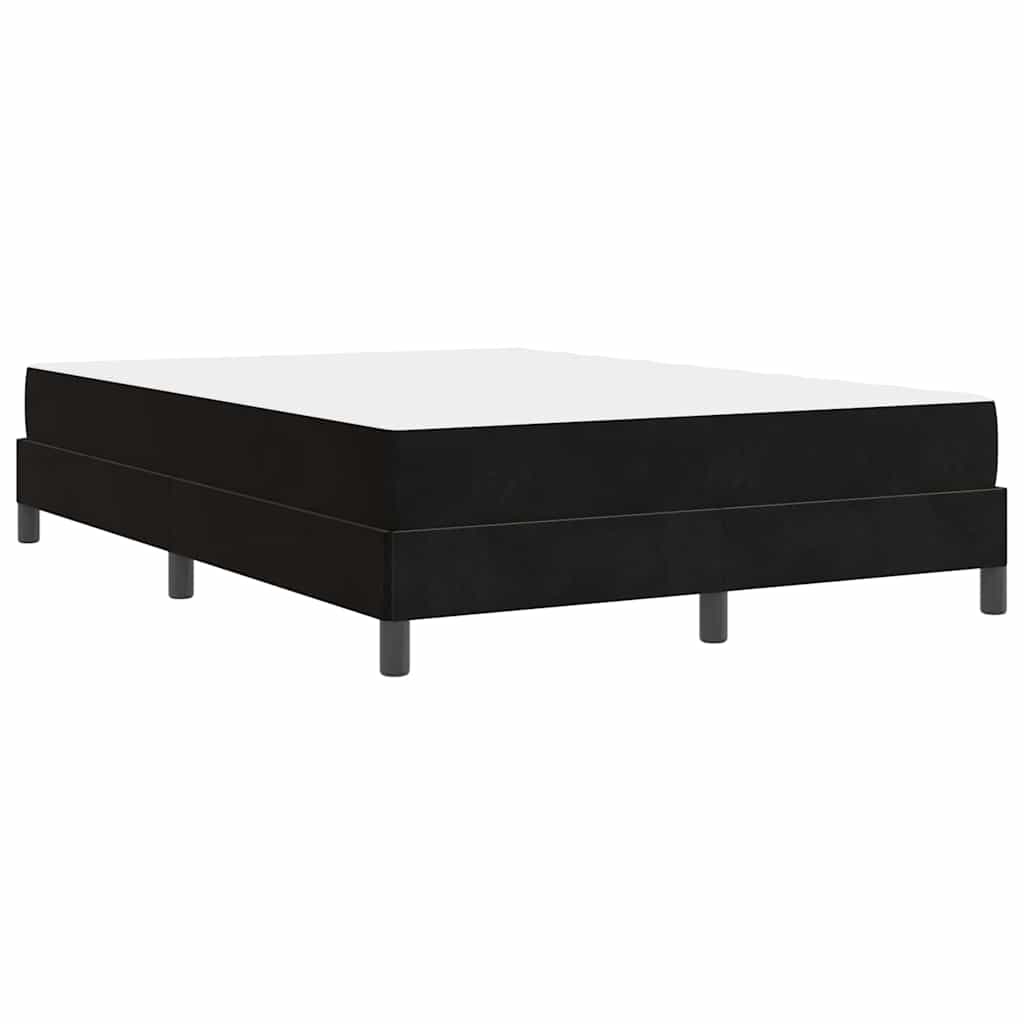 Krevet s opruga kutije s madracem Crna 160 x 210 cm tkanina