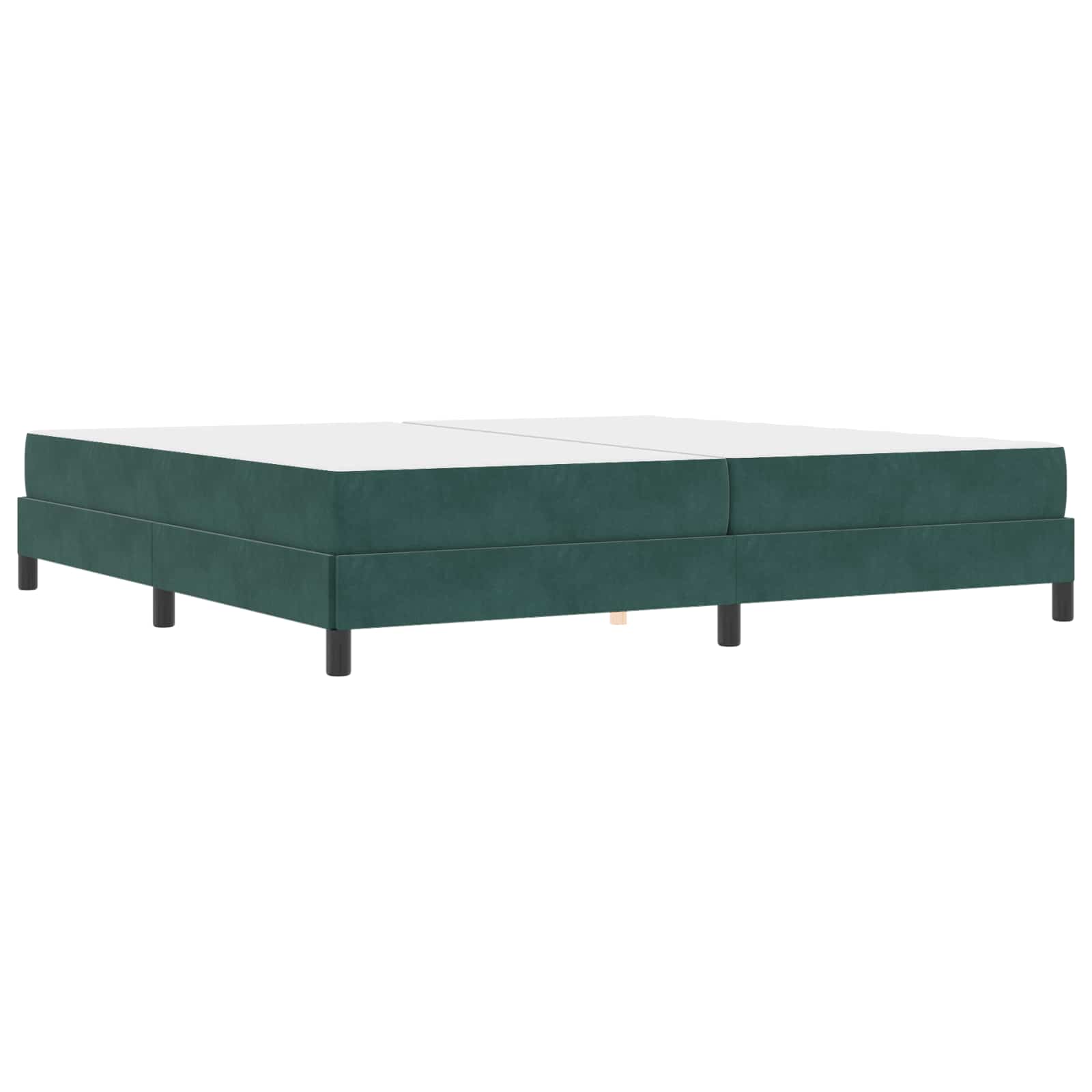 Krevet s opruga kutije Tamnozelena 200 x 210 cm tkanina