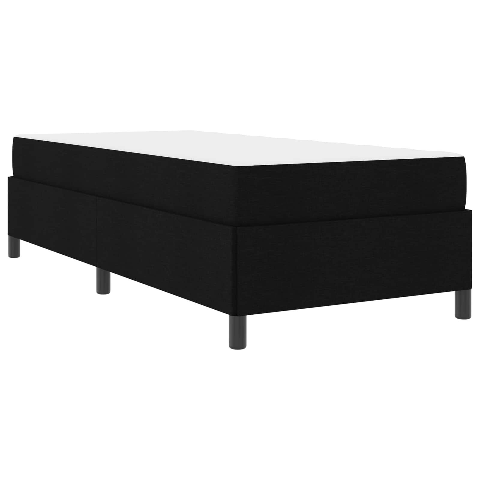 Krevet s opruga kutije Crna 80 x 200 cm tkanina