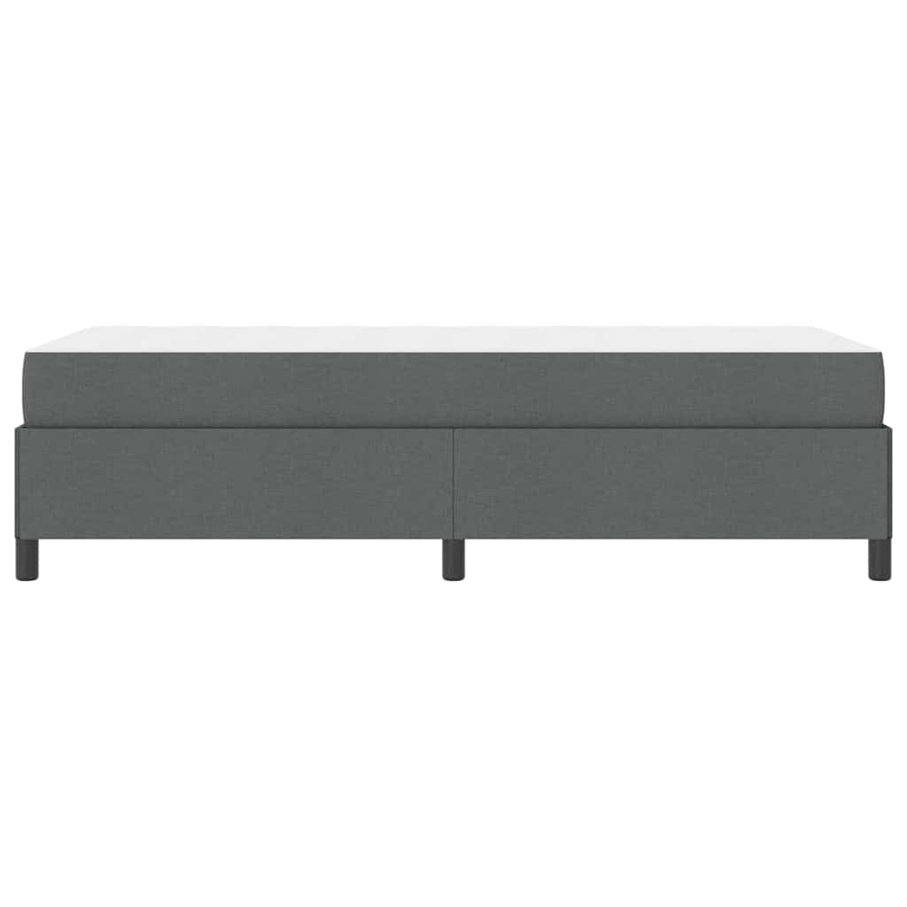 Krevet s opruga kutije Tamno siva 90 x 190 cm tkanina