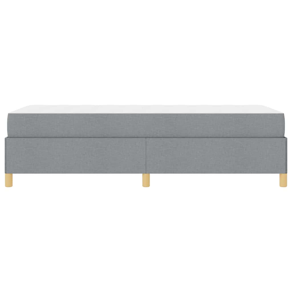 Krevetna konstrukcija Svijetlo siva 90 x 190 cm tkanina