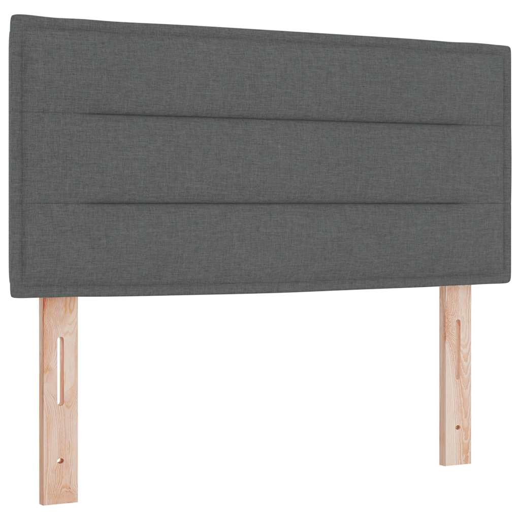 Krevet s opruga kutije Tamno siva 200 x 80 cm tkanina