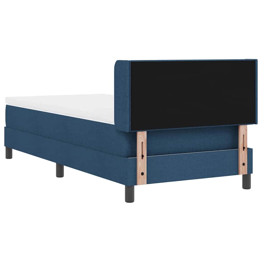 Krevet s opruga kutije s uzglavljem Plava 200 x 80 cm tkanina
