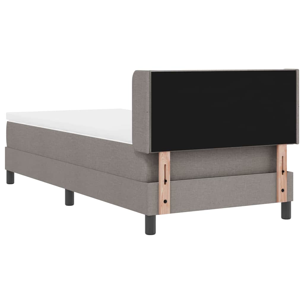Krevet s opruga kutije Sivo-smeđa 200 x 100 cm tkanina