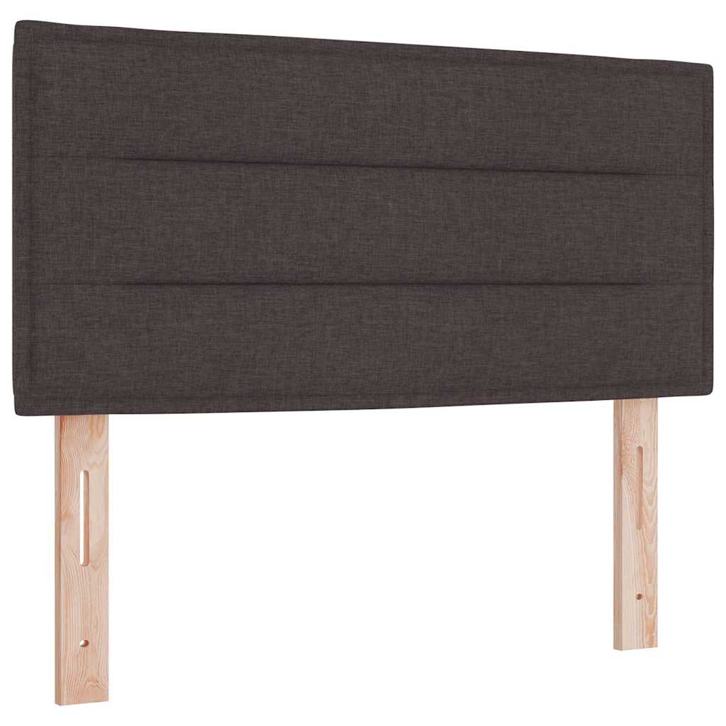 Krevet s opruga kutije Tamno smeđa 200 x 100 cm tkanina