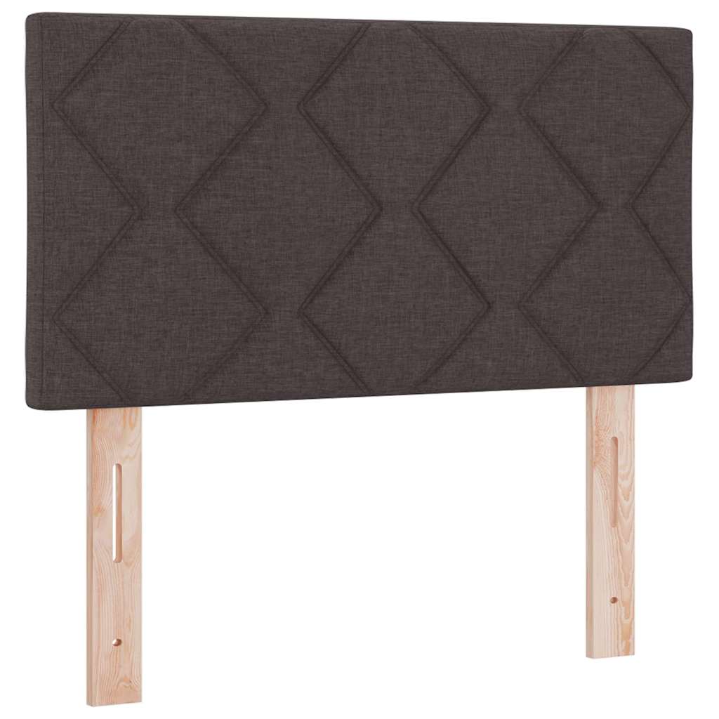 Krevet s opruga kutije Tamno smeđa 200 x 80 cm tkanina