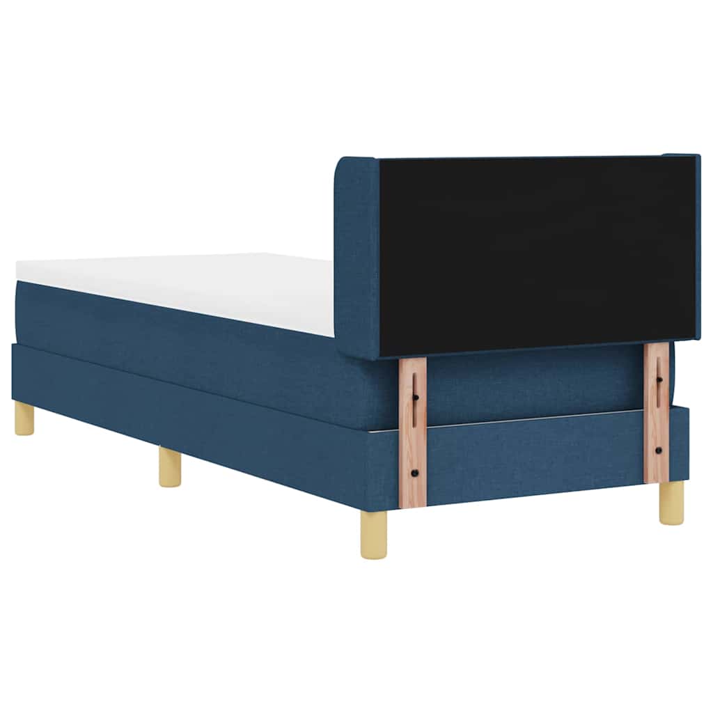 Krevet s opruga kutije s uzglavljem Plava 200 x 80 cm tkanina