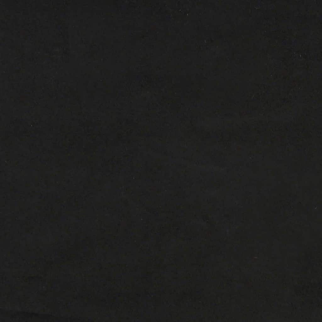 Krevet s opruga kutije s uzglavljem Crna 200 x 160 cm Baršun