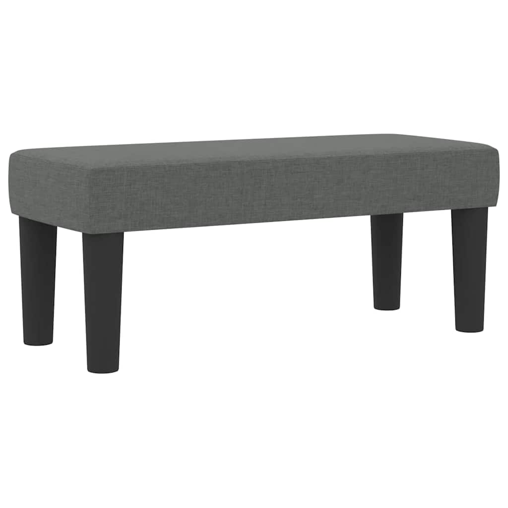 Krevet s opruga kutije Tamno siva 90 x 200 cm tkanina