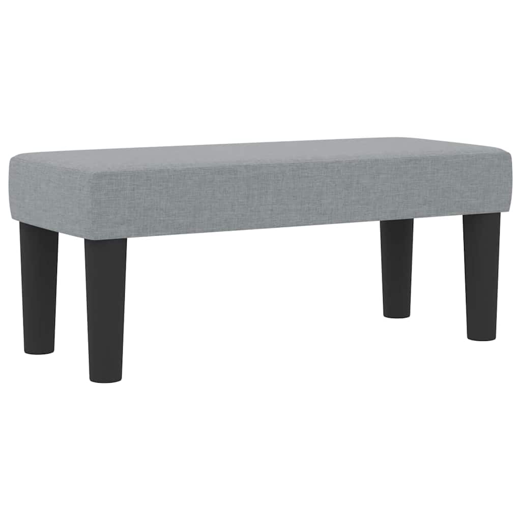 Krevet s opruga kutije Svijetlo siva 100 x 200 cm tkanina