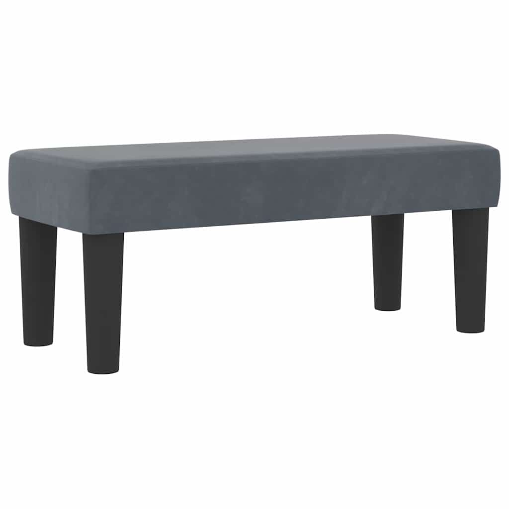 Krevet s opruga kutije Tamno siva 200 x 90 cm Baršun
