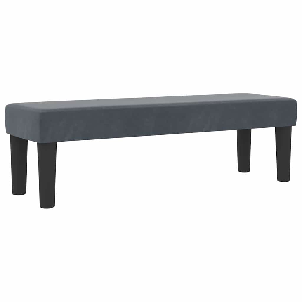Krevet s opruga kutije Tamno siva 200 x 140 cm Baršun
