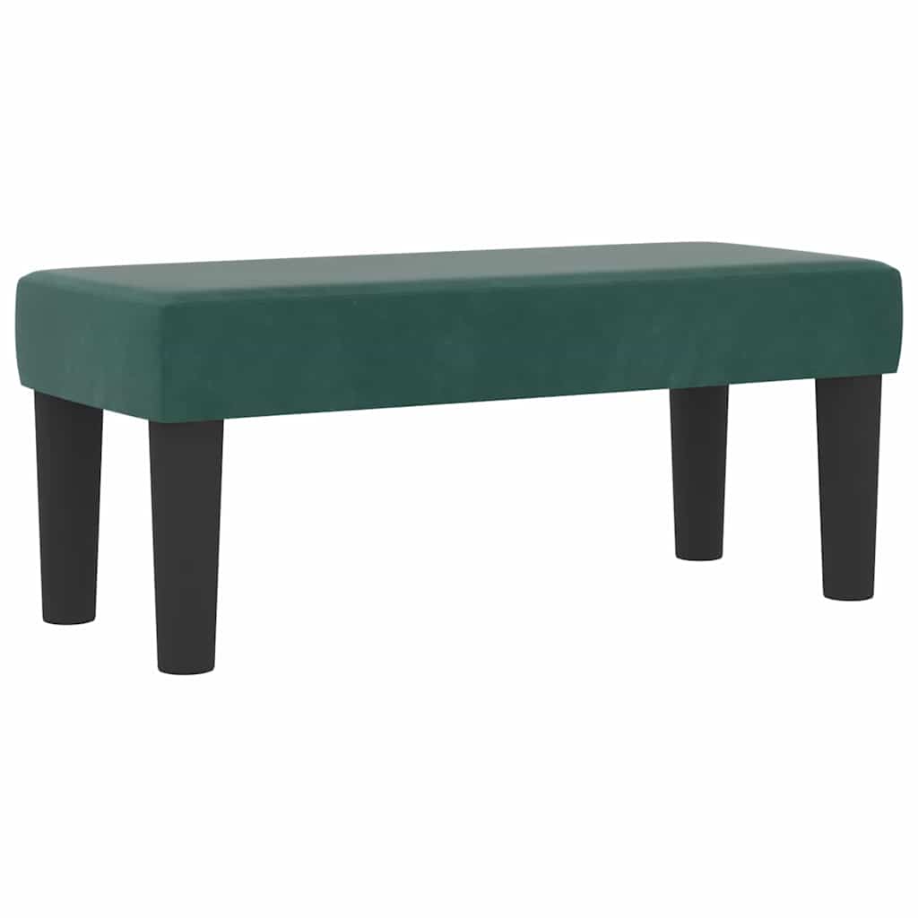 Krevet s opruga kutije Tamnozelena 200 x 90 cm Baršun