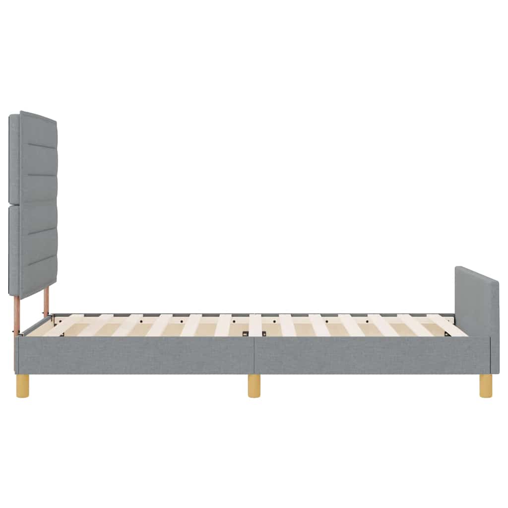 Krevetna konstrukcija Svjetlosiva 100 x 200 cm tkanina