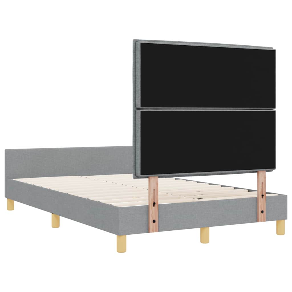 Krevetna konstrukcija Svjetlosiva 120 x 200 cm tkanina