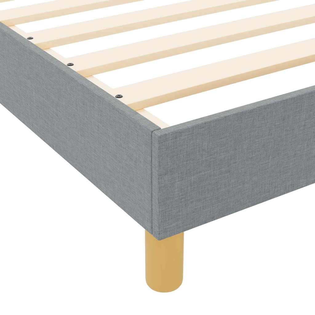 Krevetna konstrukcija Svjetlosiva 140 x 200 cm tkanina