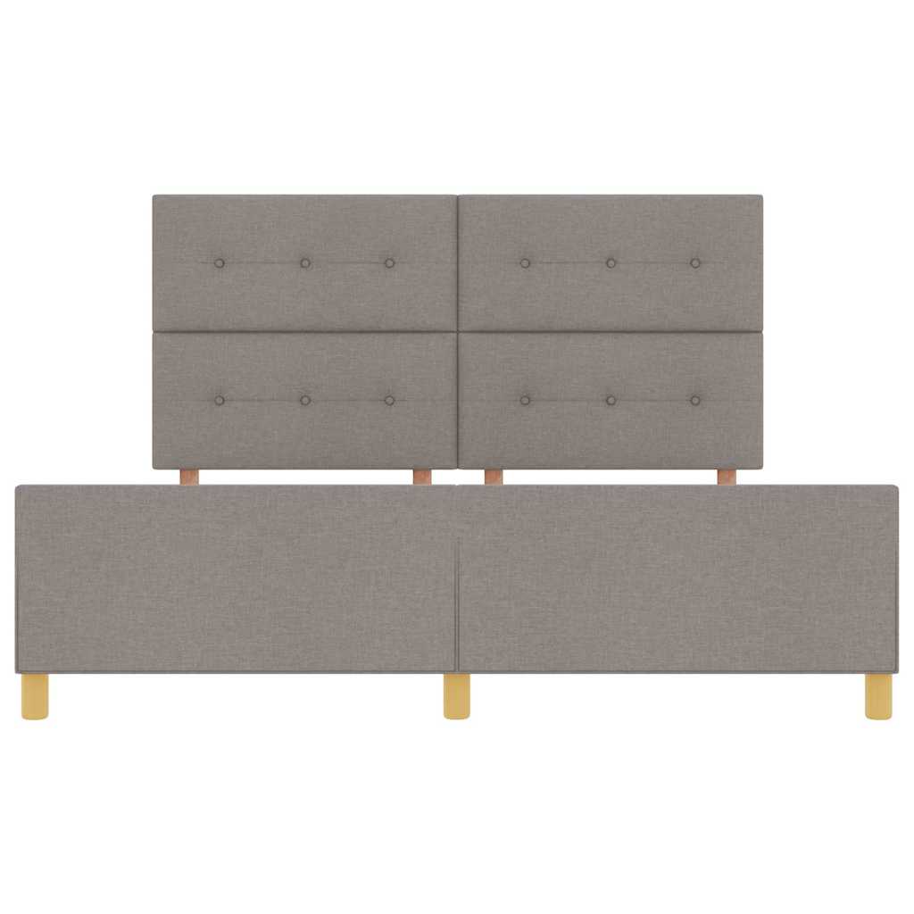 Krevetna konstrukcija Sivo-smeđa 180 x 200 cm tkanina