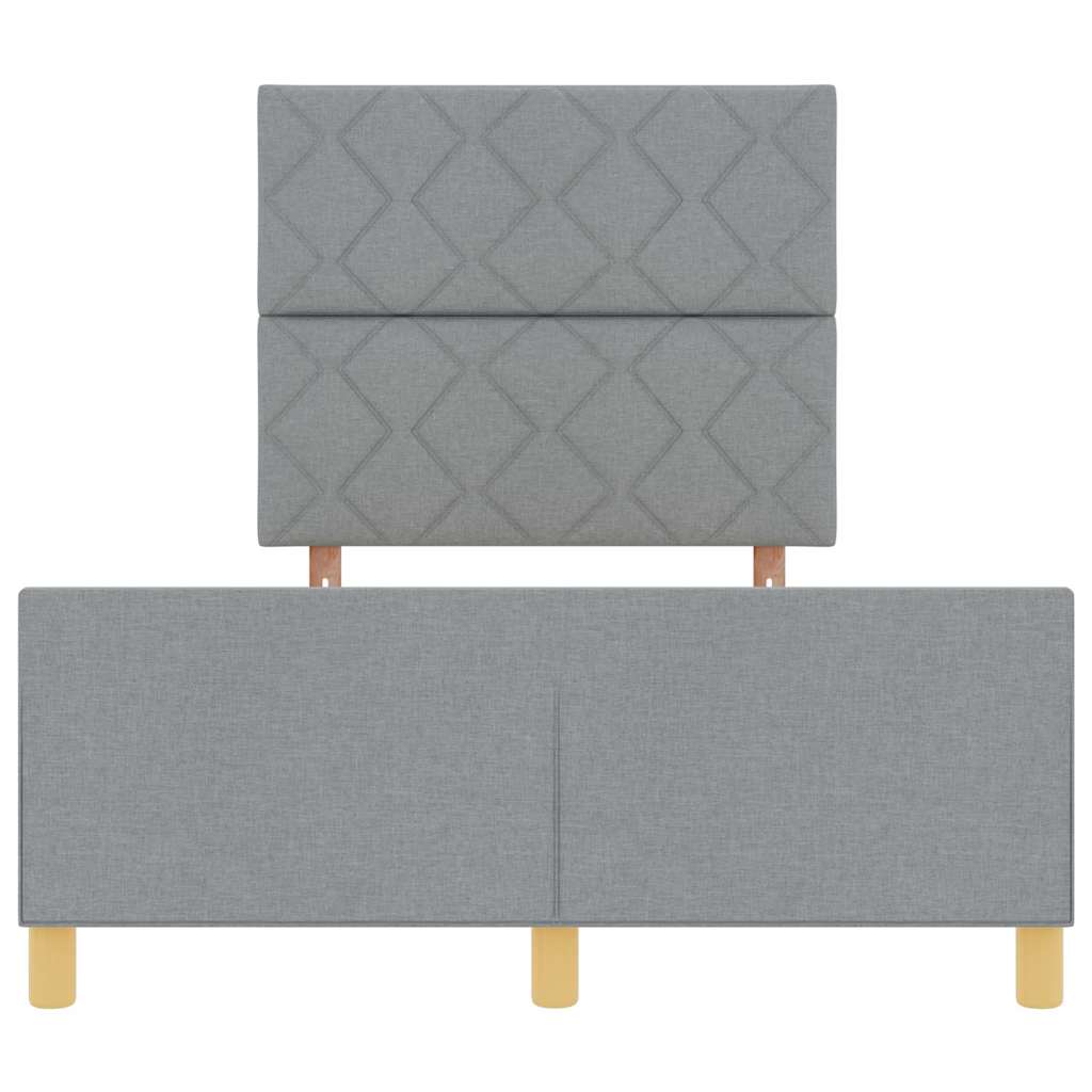 Krevetna konstrukcija Svjetlosiva 120 x 200 cm tkanina