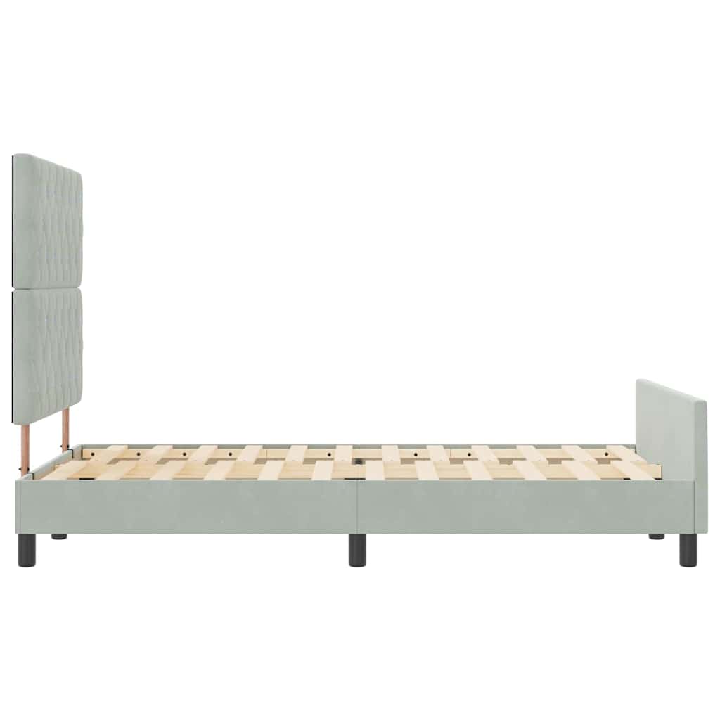 Krevet s opruga kutije Svjetlosiva 120 x 200 cm Baršun